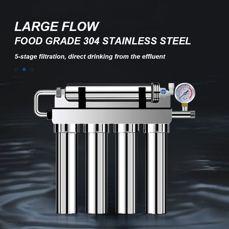 Purey U4 stainless steel UF water filter for non-electric catalog lines